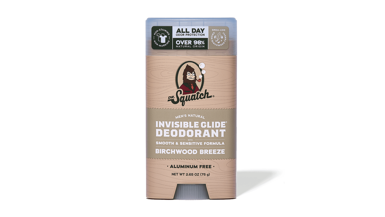 Dr. Squatch Birchwood Breeze Invisible Glide Deodorant — product photo 1 of 5