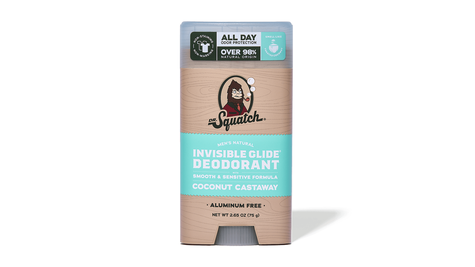 Dr. Squatch Coconut Castaway Invisible Glide Deodorant — product photo 1 of 5