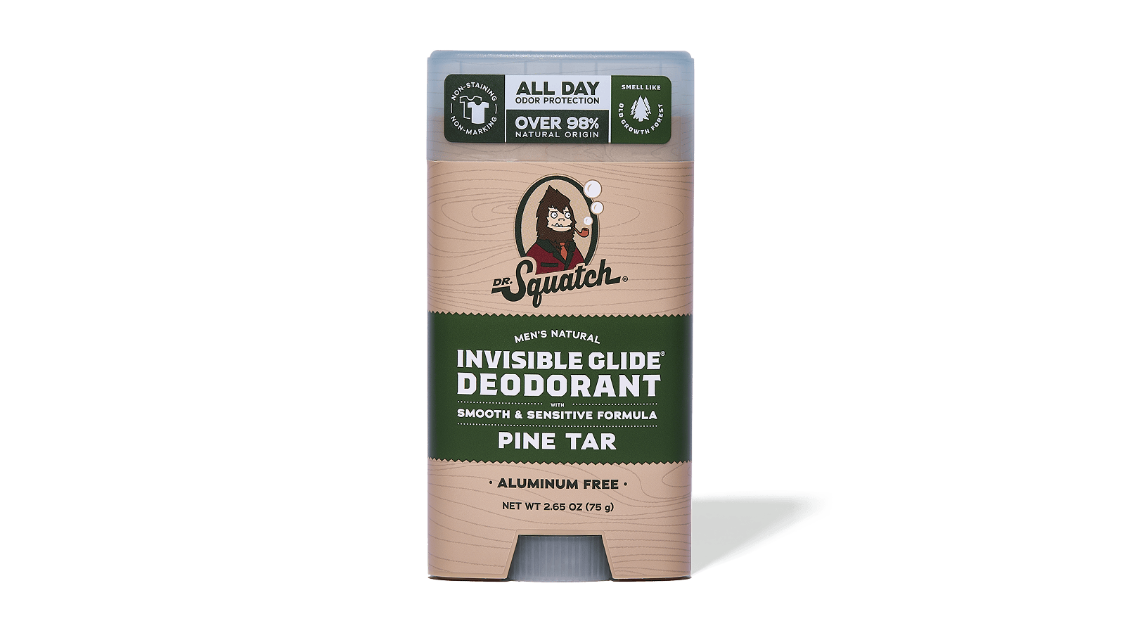 Dr. Squatch Pine Tar Invisible Glide Deodorant — product photo 1 of 5