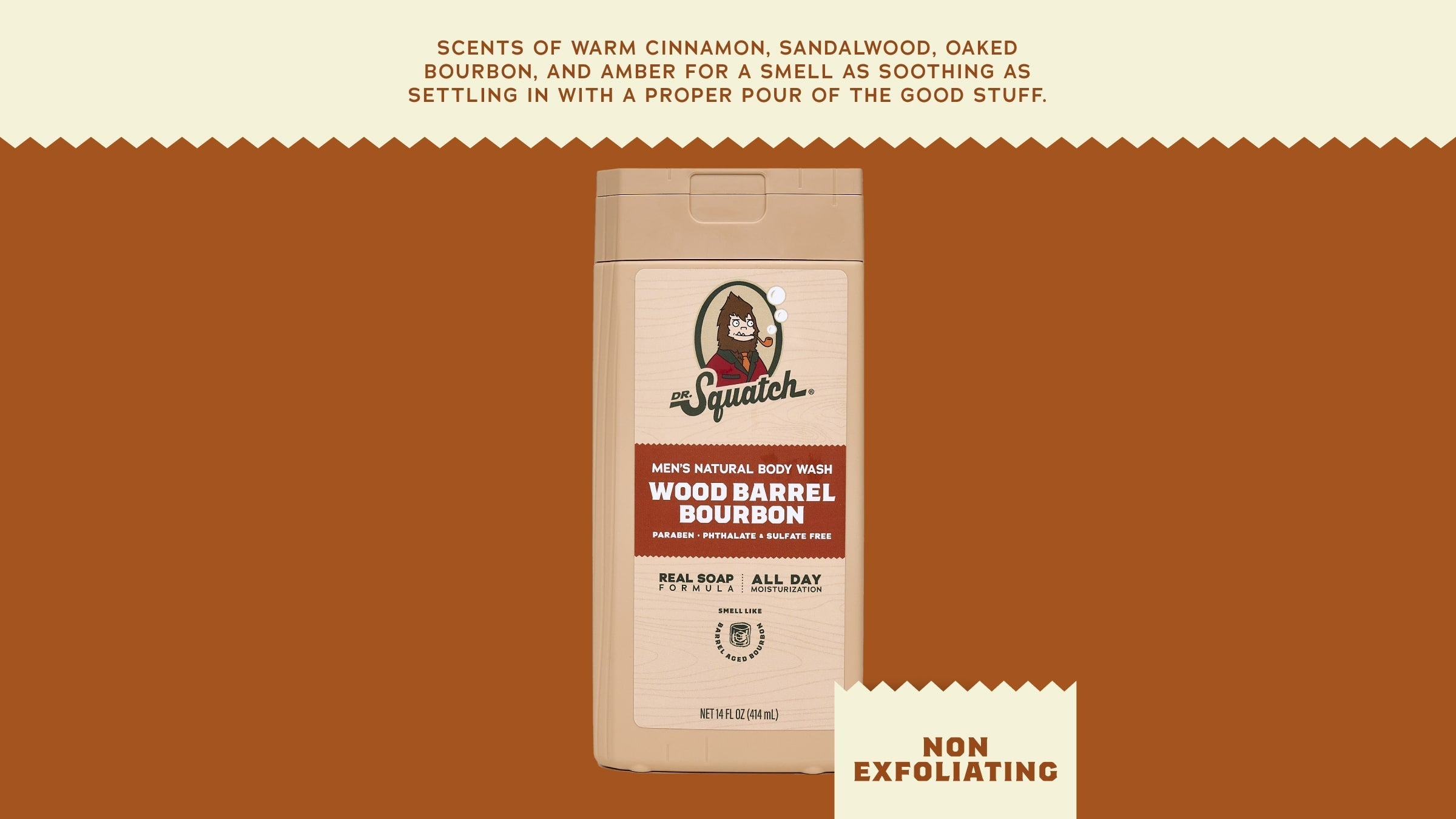 Dr. Squatch brand and ingredient story panel