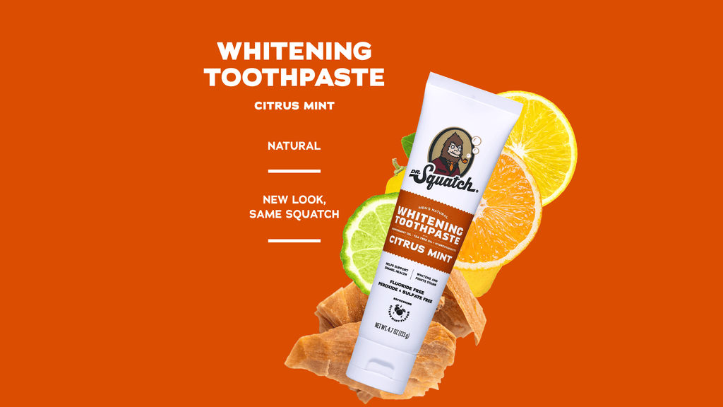 Scent notes graphic for Dr. Squatch Citrus Mint Whitening Toothpaste