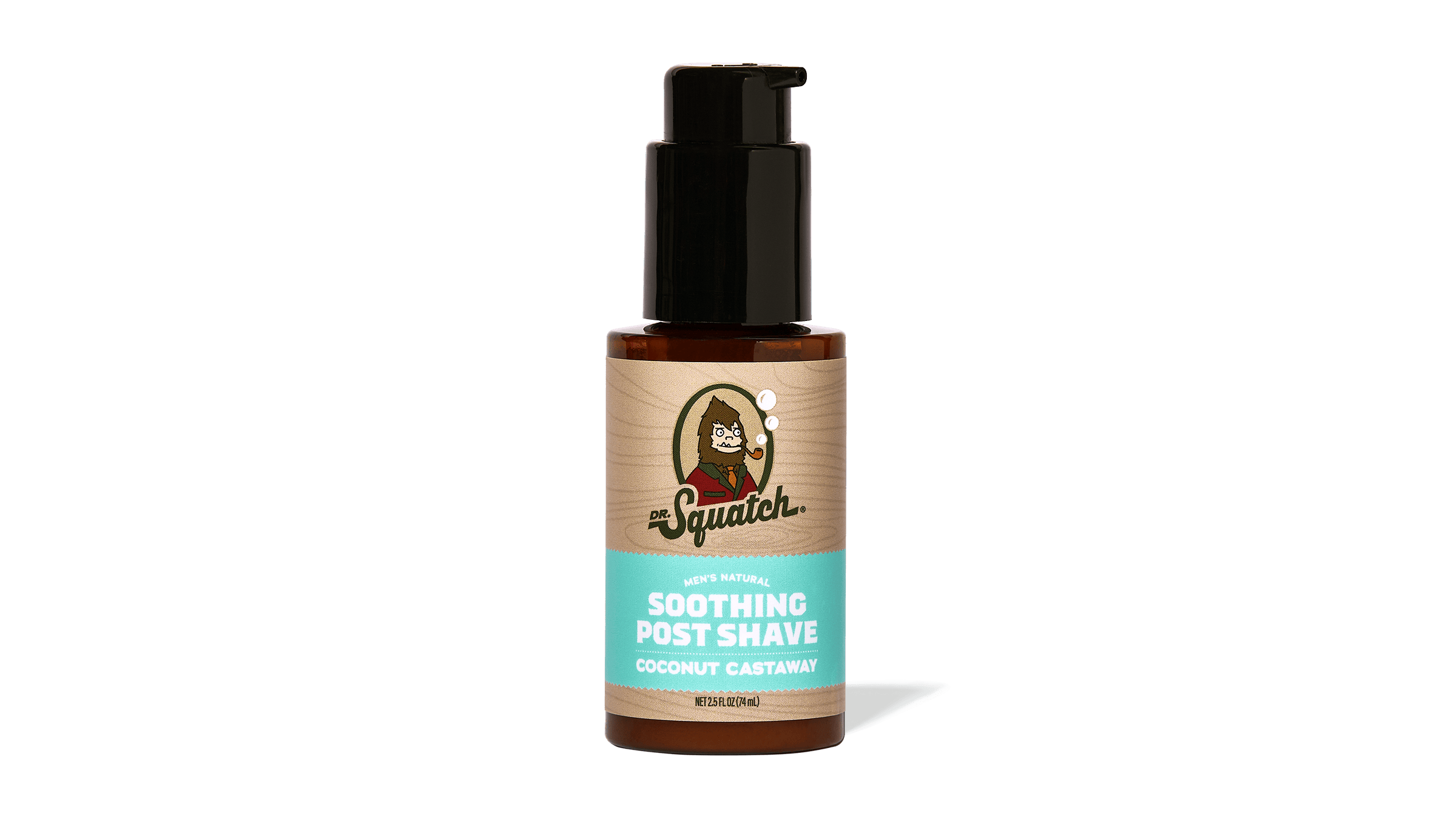 Dr. Squatch Soothing Post Shave Coconut Castaway post-shave product packaging