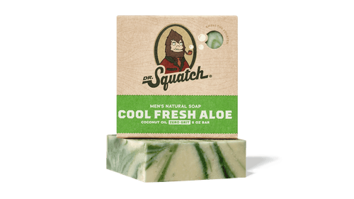 Dr. Squatch Cool Fresh Aloe bar soap packaging