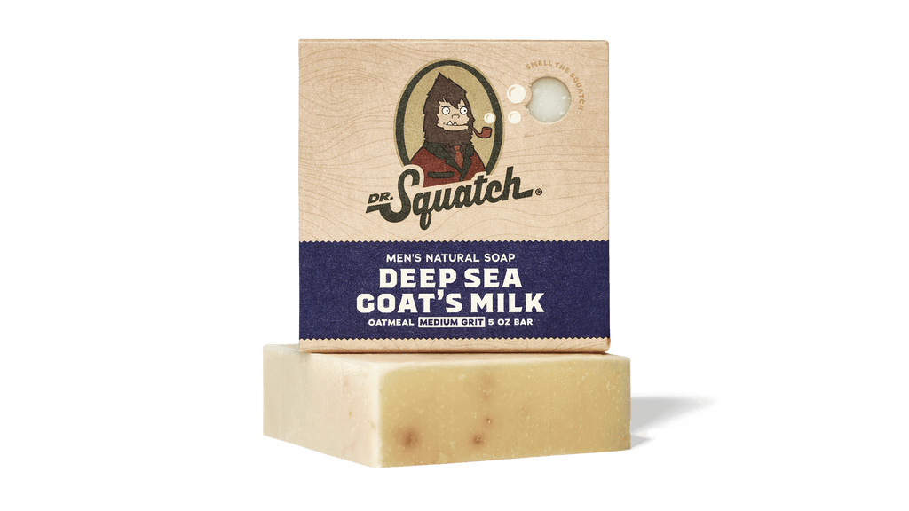 Dr. Squatch Deep Sea Goats Milk bar soap packaging