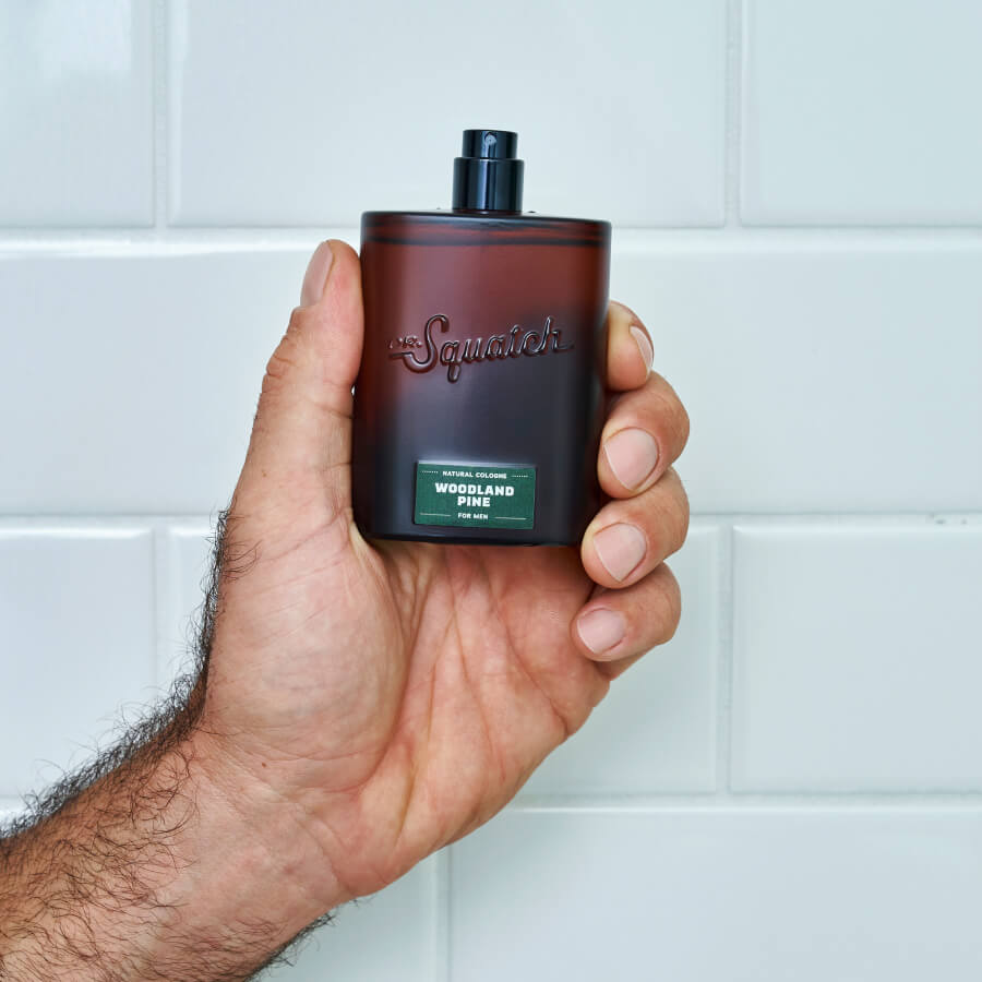 Promotional graphic for Dr. Squatch Rugged Scents Set gift set