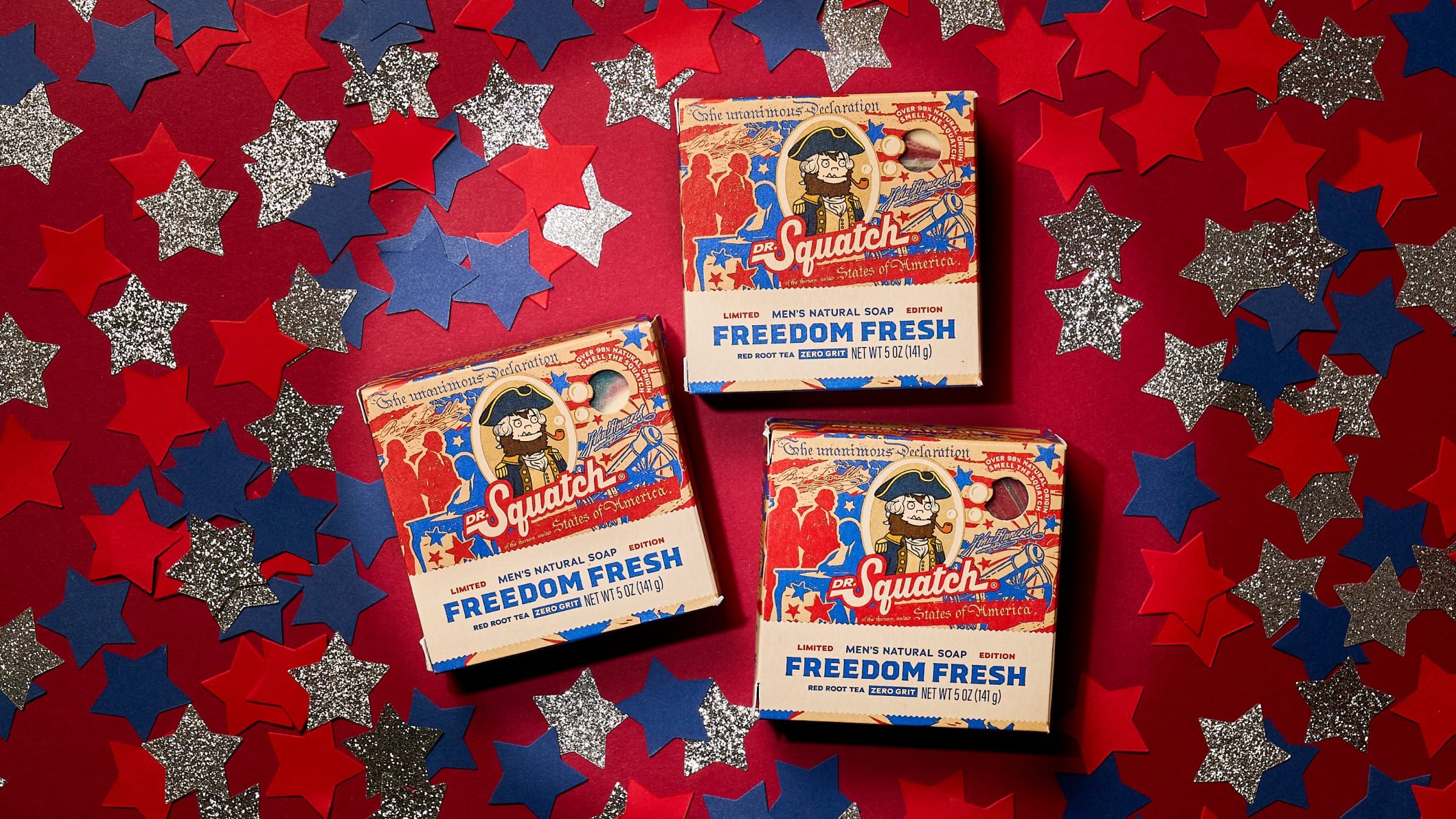 Dr. Squatch Freedom Fresh 3-Pack gift set — product photo 4 of 4