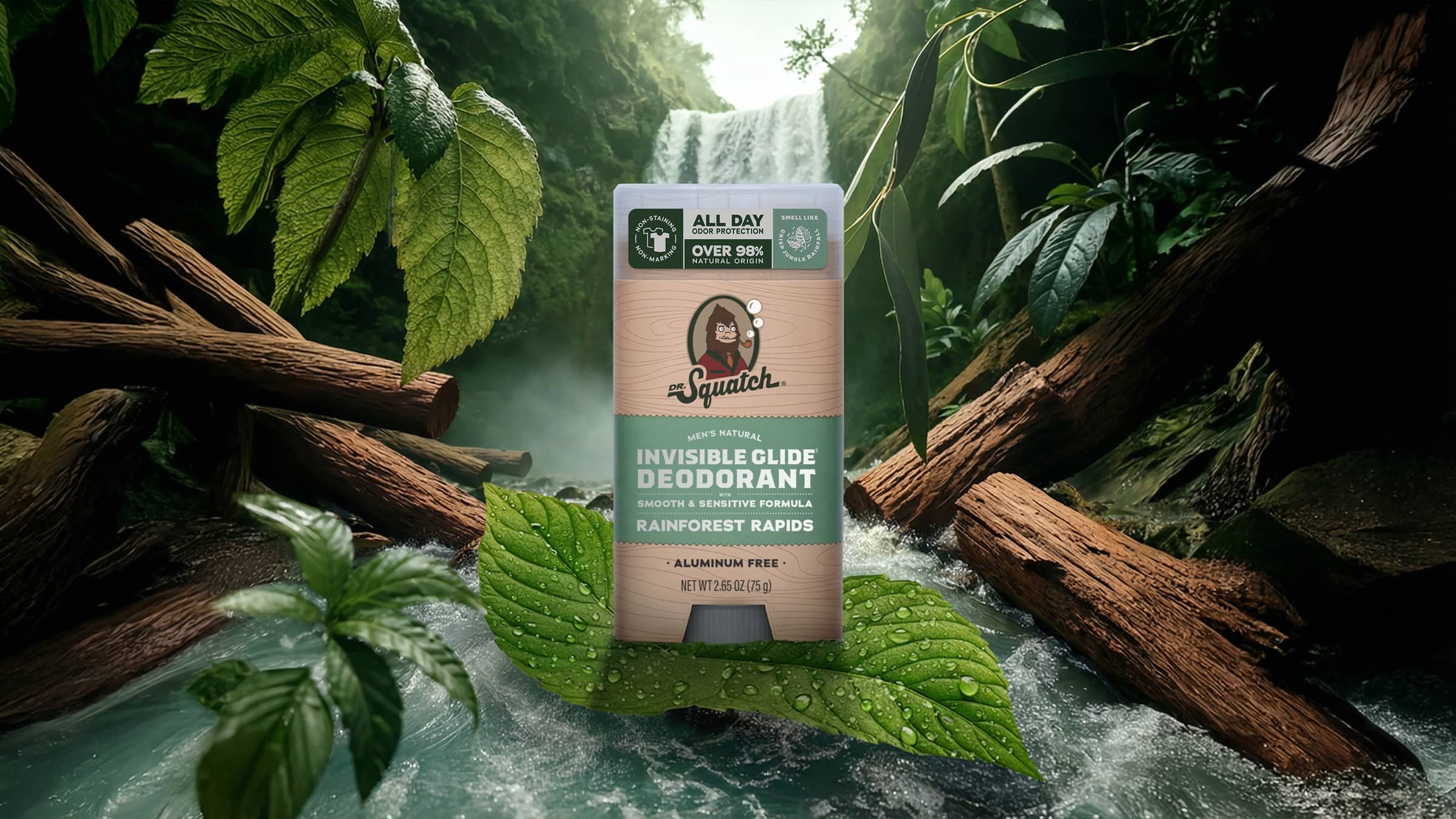 Dr. Squatch Rainforest Rapids Invisible Glide Deodorant