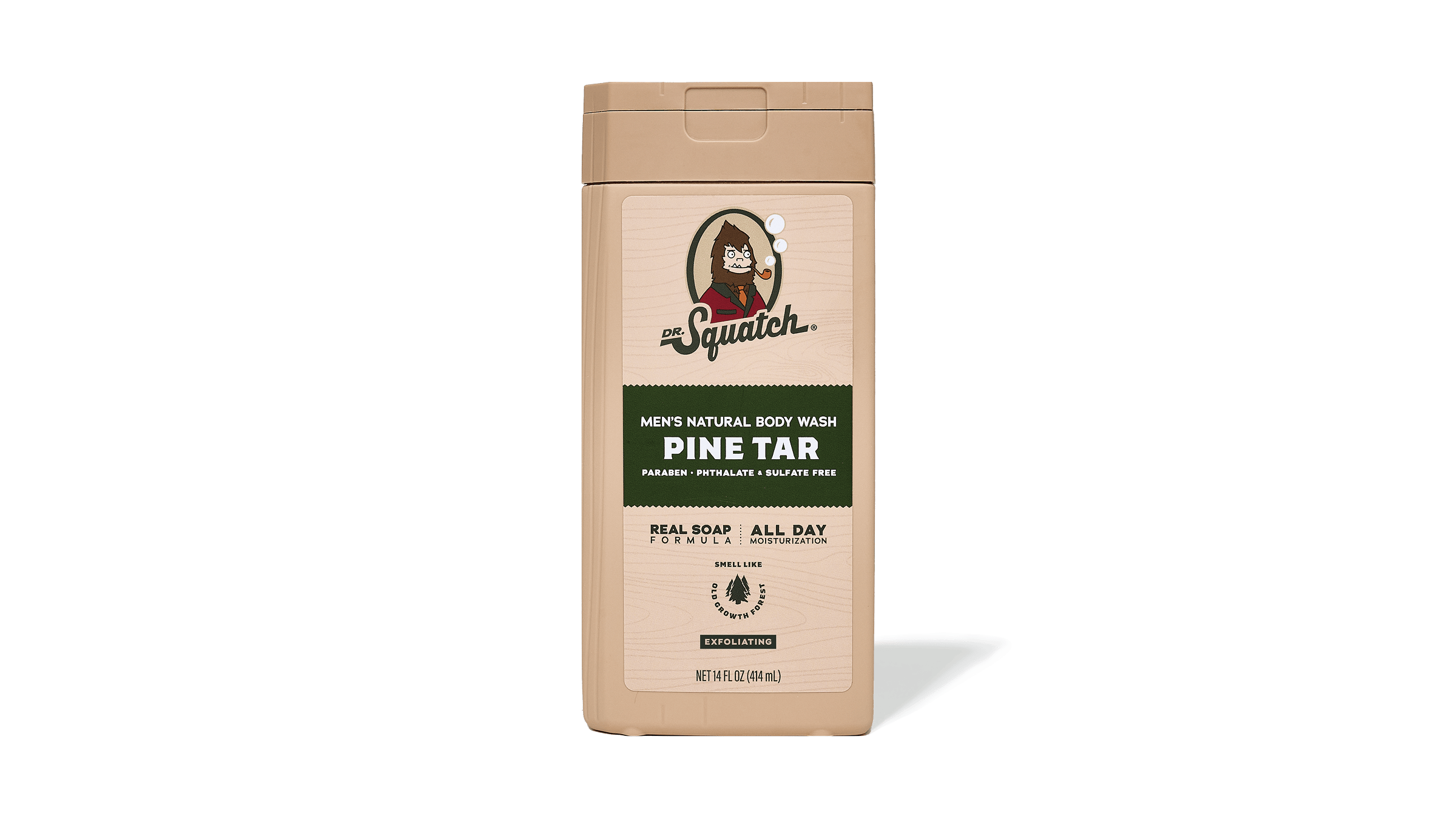 Dr. Squatch 14 oz Pine Tar Exfoliating Body Wash — product photo 1 of 5