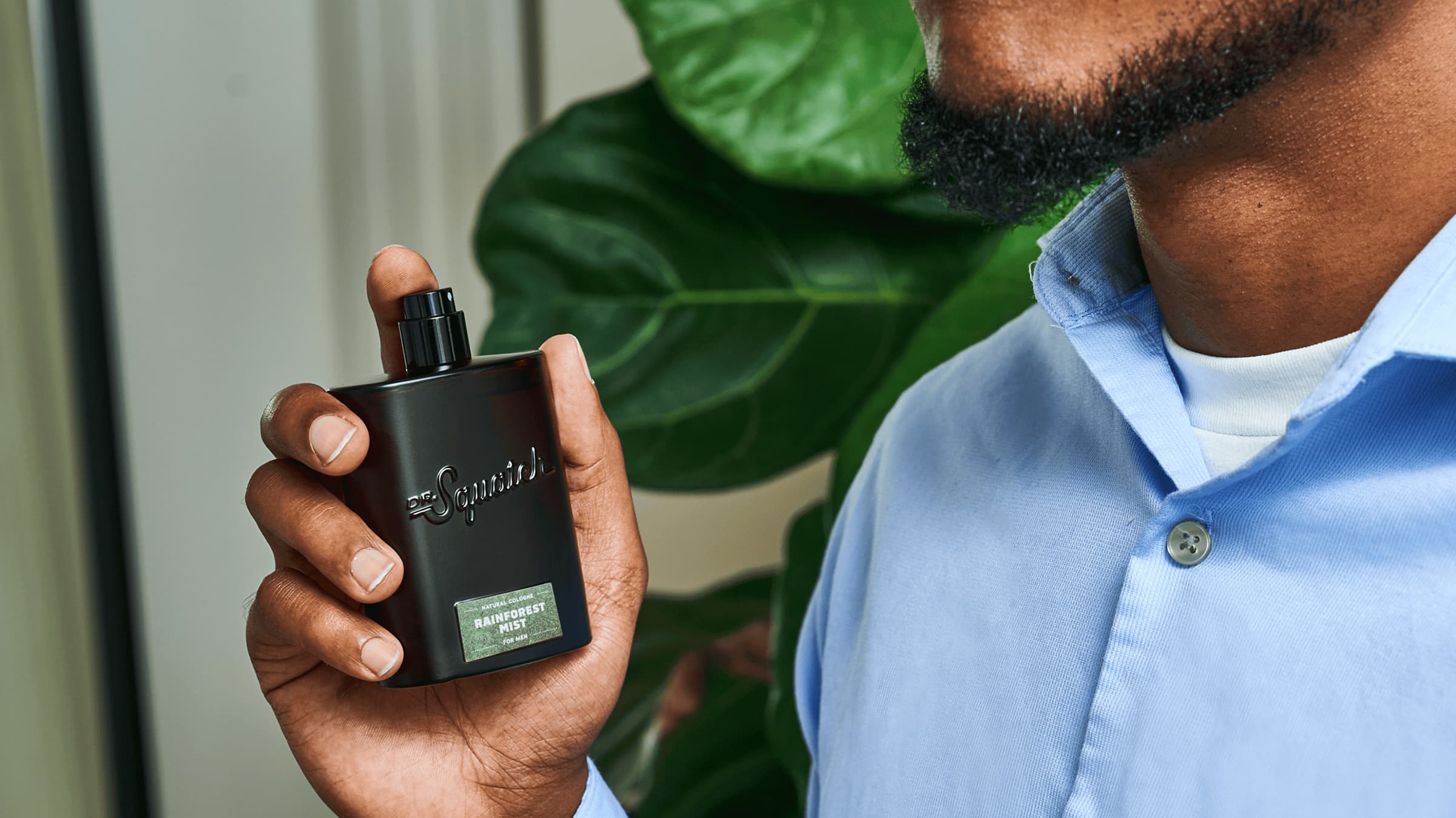 Dr. Squatch Rainforest Scents Set gift set being used