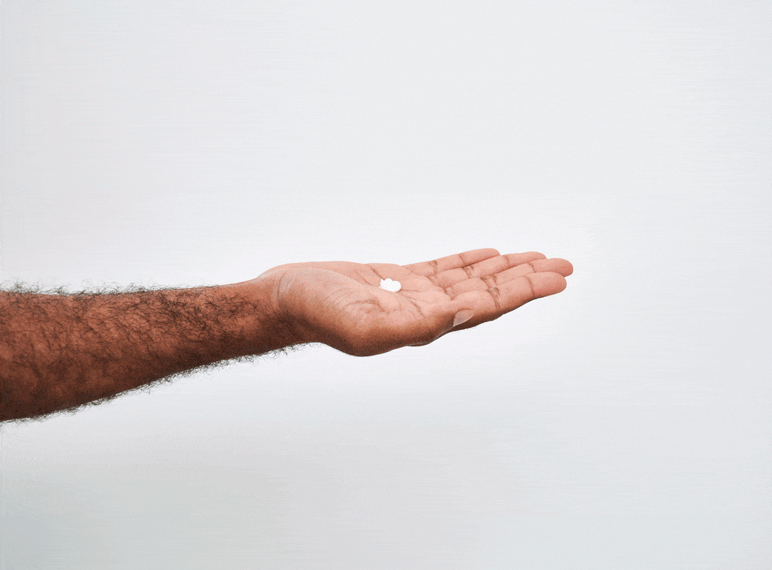 Dr. Squatch Unscented Precision Deo deodorant being used