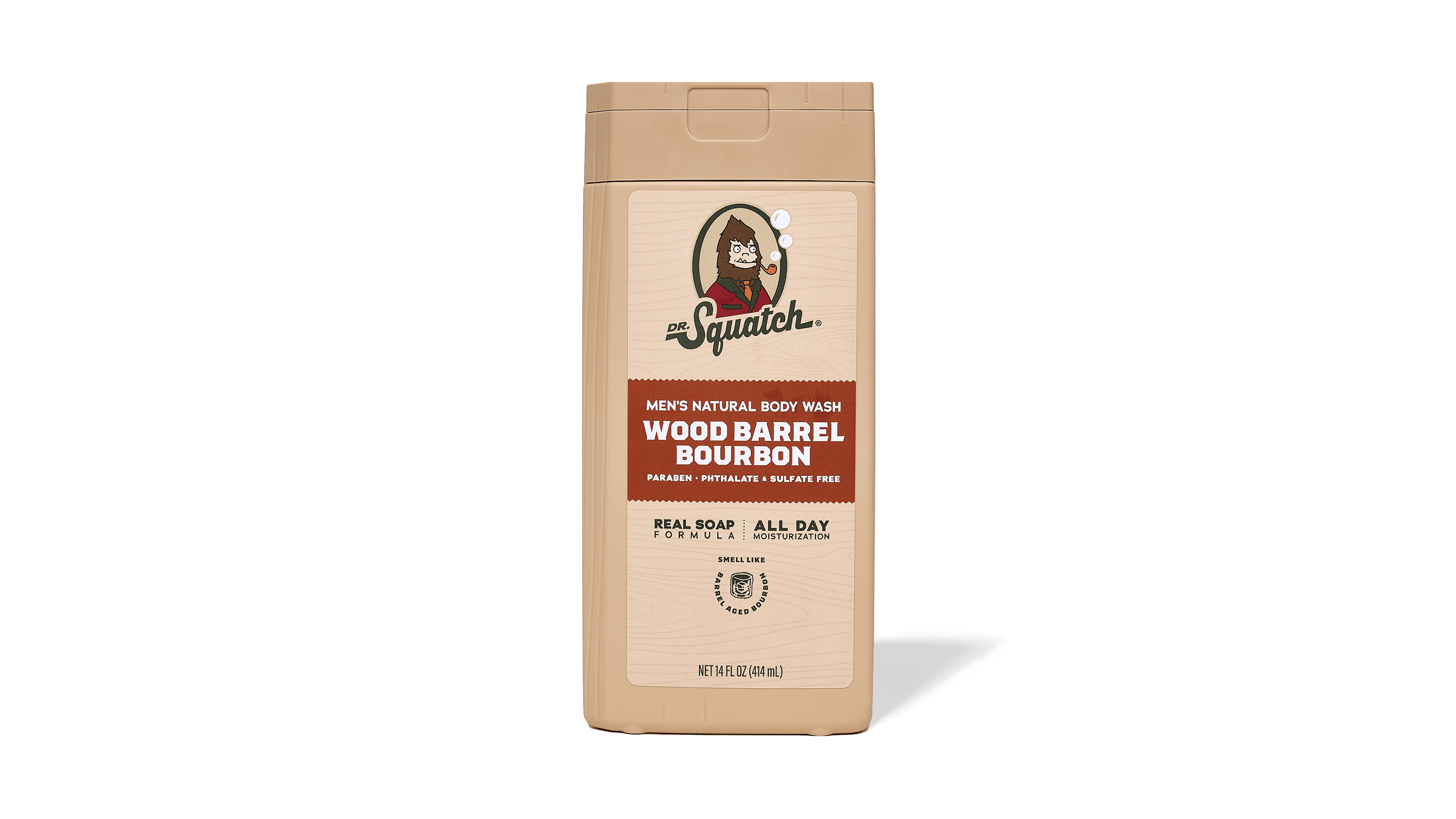 Dr. Squatch 14 oz Wood Barrel Bourbon Body Wash — product photo 1 of 5